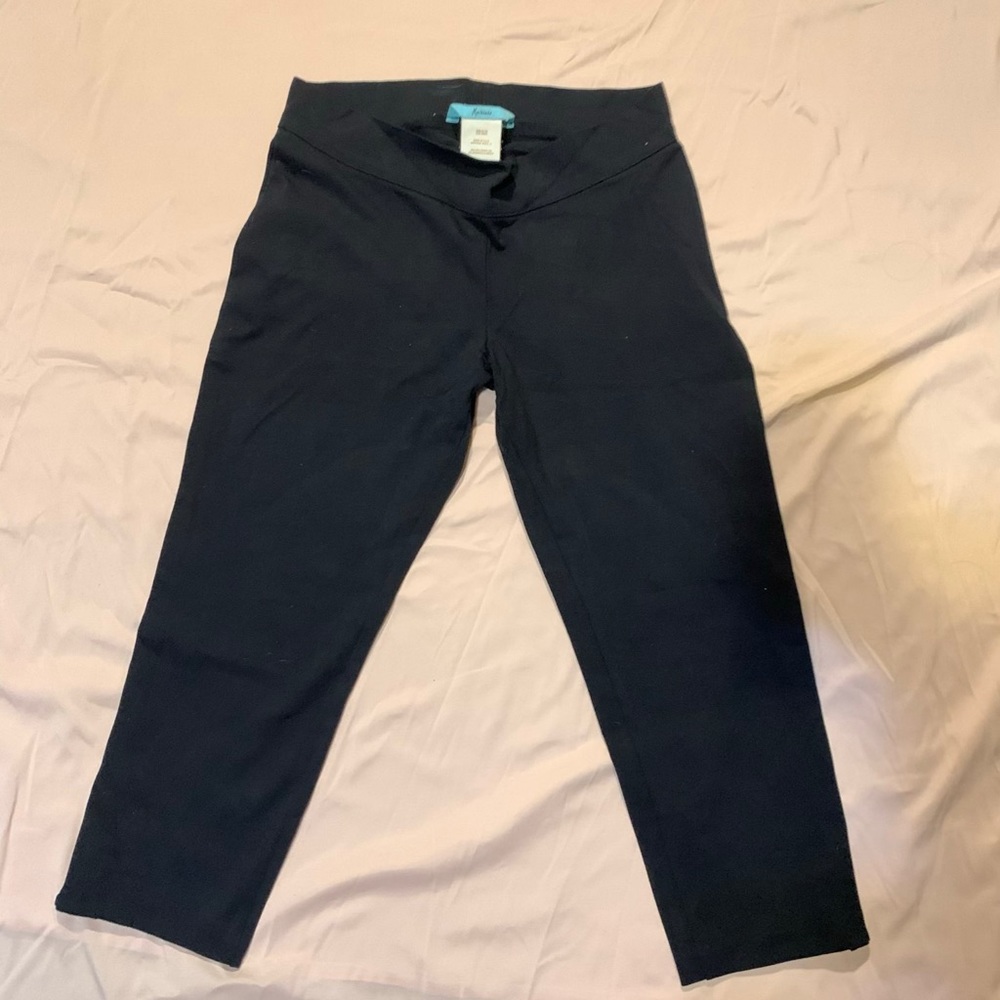 Black Marciano crop pants